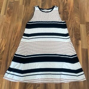 Loft Woman’s Size L Dress in Black, White, and Pink L size